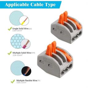 img 2 attached to 🔌 Enhanced Connectivity with URBEST Lever Nut Universal PCT 213 Connector