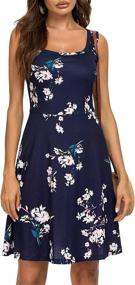 img 3 attached to FENSACE Hawaiian Summer Sundress Floral 81 Women's Clothing