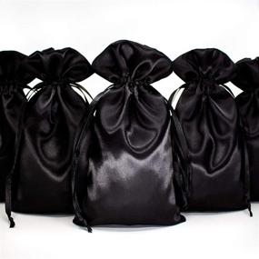 img 4 attached to Knitial Premium Black Super Soft Satin Bags - 4x6 Inches, Pack of 50: Luxurious Storage Solution