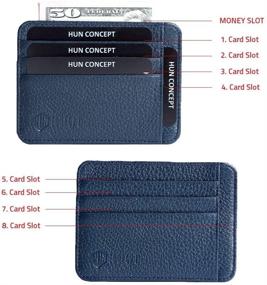 img 2 attached to 🔒 Optimal Protection with Pocket Minimalist Leather Wallet - Ultimate Men's Accessories for RFID Blocking