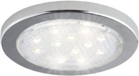 img 3 attached to 💡 Bazz U16003WD Linkable Under-Cabinet Puck Lights, Efficient LED, Easy Surface Installation, Plug-in, Energy Saving, 3-in, White, 3 Piece