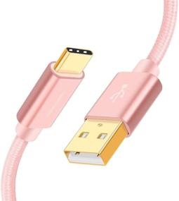 img 4 attached to 💪 Short 6 inch USB C to USB Cable - Durable, Fast Charging, 3A, 480Mbps Data Transfer - Ideal for Power Bank, Stylus Pen, S21, S20, Pixel, GoPro Hero - Rose Gold, 0.15m