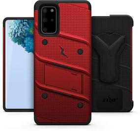 img 3 attached to 📱 ZIZO Bolt Series for Galaxy S20 Plus Case - Red: Kickstand Holster Lanyard Included