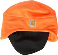 🧢 stay visible and protected with carhartt men's high visibility color enhanced 2 in 1 hat logo