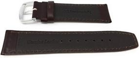 img 1 attached to 👨 Authentic Italian Leather Watchband: Stylish Brown Men's Watches for a Distinguished Look