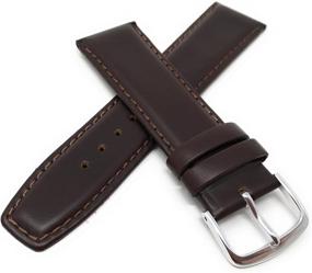img 2 attached to 👨 Authentic Italian Leather Watchband: Stylish Brown Men's Watches for a Distinguished Look