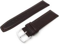 👨 authentic italian leather watchband: stylish brown men's watches for a distinguished look logo