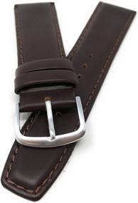 img 3 attached to 👨 Authentic Italian Leather Watchband: Stylish Brown Men's Watches for a Distinguished Look