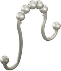 img 4 attached to 🚿 Moen SR2201BN Shower Curtain Rings (12-Pack) - Elegant Brushed Nickel Finish for Stylish Bathroom Décor