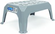 🪜 camco durable large step stool - slip-resistant, lightweight, and sturdy - ideal for rvs, trailers, and trucks - 400 lb. capacity - gray (43470) logo