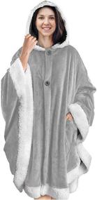 img 4 attached to Bafeil Wearable Blanket Sweatshirt Oversized Bedding in Blankets & Throws