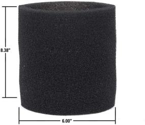 img 2 attached to 🔍 High-Performance Foam Sleeve Filters for Shop Vac Wet/Dry Vacuums (2-Pack) - Compatible with 5 Gallon and Larger Shop Vac Branded Vacuums