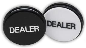 img 1 attached to 🎰 DA VINCI Casino Grade Pro Dealer Button Puck - Large 3 Inch Double Sided