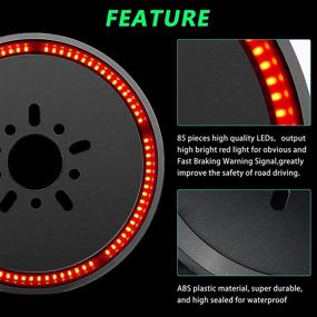 img 2 attached to 🚦 BLIAUTO Spare Tire Brake Light for Jeep Wrangler: 3rd Third Brake Light, Red Light Compatible with 2007–2017 JK JKU TJL, 2018-2021 JL JLU