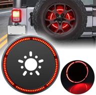 🚦 bliauto spare tire brake light for jeep wrangler: 3rd third brake light, red light compatible with 2007–2017 jk jku tjl, 2018-2021 jl jlu logo