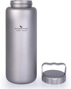 img 4 attached to 🚰 iBasingo Titanium Water Bottle: Leak-Proof, Wide Mouth, Ideal for Outdoor Activities - Hiking, Climbing, Running