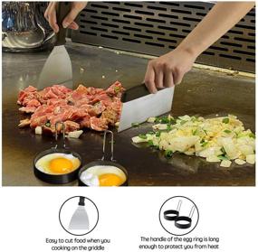 img 1 attached to 14-Piece Griddle Accessories Kit - Stainless Steel Grill Set with Cleaning Tools - Professional Outdoor Flat Top Grilling Hibachi Spatula Set - Teppanyaki BBQ Tools by GOLOHO