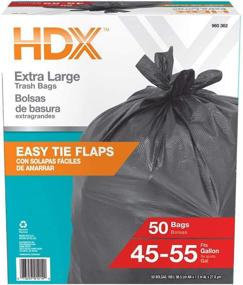 img 2 attached to HDX Black Trash 50 Count Packaging