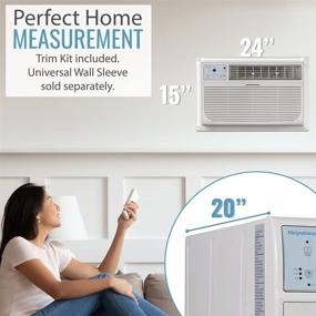 img 1 attached to 🌀 Keystone 14,000 BTU 230V Through-Wall Air Conditioner with 10,600 BTU Heating, Remote Control, Sleep Mode, 24H Timer | Ideal for Rooms up to 700 Sq. Ft. | KSTAT14-2HC