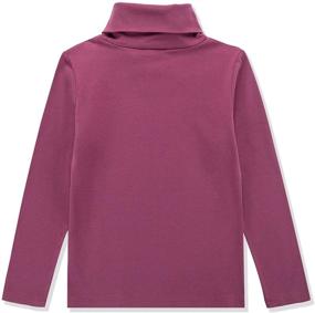 img 3 attached to 👚 Spandex Turtleneck Pullover T-Shirt for Girls in DOTDOG Tops, Tees & Blouses Collection