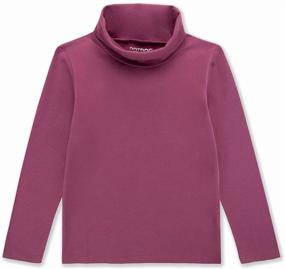 img 4 attached to 👚 Spandex Turtleneck Pullover T-Shirt for Girls in DOTDOG Tops, Tees & Blouses Collection