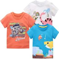 🐸 frogwill toddler dinosaur sleeve t shirt: stylish boys' tops, tees & shirts logo