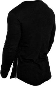 img 2 attached to Romwe Sleeve Pullover Shirt Black Men's Clothing in T-Shirts & Tanks