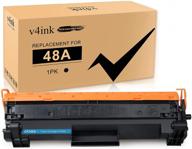 🖨️ v4ink 1pk compatible 48a toner cartridge replacement for hp pro m series printers logo