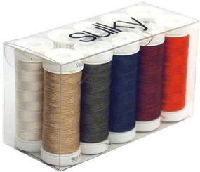 img 1 attached to 💫 Sulky Of America 268d 40wt 2-Ply Rayon Thread Set: High-Quality 250 yd Second 10 Set