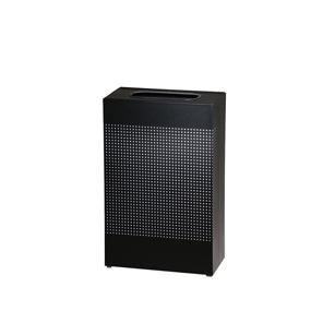 img 1 attached to Rubbermaid Commercial Silhouette Designer Wastebasket: Rectangular, 13-gallon, Black - Sleek and Functional