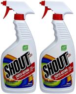 shout triple-acting laundry stain remover: 30 fl. oz. trigger spray, pack of 2 - effective solution for stubborn stains! logo