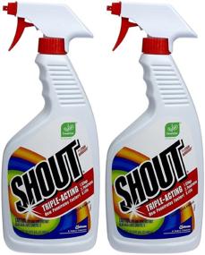 img 1 attached to Shout Triple-Acting Laundry Stain Remover: 30 Fl. Oz. Trigger Spray, Pack of 2 - Effective Solution for Stubborn Stains!