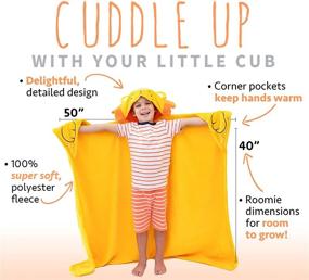 img 3 attached to 🛏️ Canoogles Pocketed Wearable Blanket: Washable Bedding for Kids' Comfort