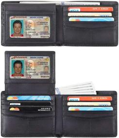 img 3 attached to 🔒 Ultimate Secure RFID Blocking Wallets by Travelambo: Crafted with Genuine Leather