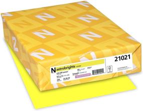 img 4 attached to 🌈 Vibrant Neenah Astrobrights Colored Cardstock 250 Sheets - Lift-Off Lemon (8.5” x 11”, 65 lb/176 GSM) for Crafts & Printing