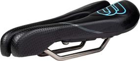 img 4 attached to 🚲 Enhanced Comfort and Customizable Fit: BiSaddle EXT Stealth Adjustable Bicycle Saddle featuring Titanium Rails