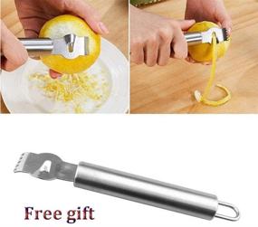 img 3 attached to 🍋 LNtech Large Stainless Steel Lemon Squeezer: Effortless Hand Juicer with Free Lemon Zester