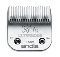 💇 andis 64089 ultraedge carbon-infused steel clipper blade: size 3-1/2 with 3/8-inch cut length - superior hair cutting performance! logo