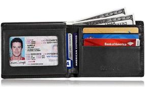 img 4 attached to KALMOR RFID Blocking Multi Card Leather Wallet – Ultimate Protection for Men's Accessories