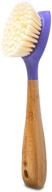 🍆 full circle be good kitchen dish scrubber brush: single, purple – efficient cleaning tool logo