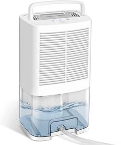 img 4 attached to 🏠 Gocheer Upgraded 550 Sq.ft Dehumidifier for Home with Drain Hose - Ideal for Basements, Bathrooms, Bedrooms, Closets, Kitchens, Garages, RVs - Efficiently Removes Humidity - 2000ML (64oz) Water Tank