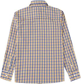 img 3 attached to 👕 Bienzoe Cotton Button-Up Sports Shirts for Boys' Clothing