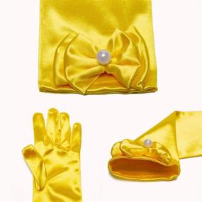 img 1 attached to 👸 Adorable Long Elbow Length Princess Gloves for Little Girls – Perfect for Birthdays, Weddings, Holidays & Costume Parties