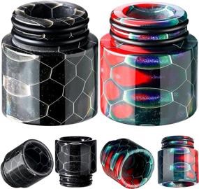 img 4 attached to 🔹 810 Drip Tips Replacement Kit: Honeycomb Standard Resin Drip Tip - Coffee Machine & Ice Maker Accessory