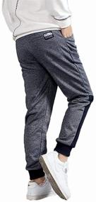 img 1 attached to 👖 Ultimate Comfort meets Style: Rolanko Fleece Athletic Sweatpants with Pockets for Boys