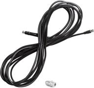 🔌 viewtv rg59 coaxial cable kit: 25 feet black cable with female type connectors – ideal for tv antenna, audio, modems, satellite receiver logo