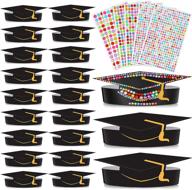 pieces graduation sheets crystal stickers logo