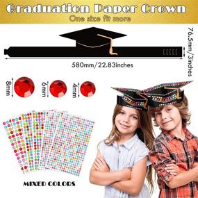 img 3 attached to Pieces Graduation Sheets Crystal Stickers