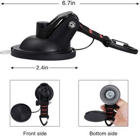 img 3 attached to 🔧 Upgraded CONBOLA Heavy-Duty Suction Cups (4 pcs) with Hooks – Powerful Tie Down Camping Tarp Accessory for Car, Boat, Awning, and Camping Trap