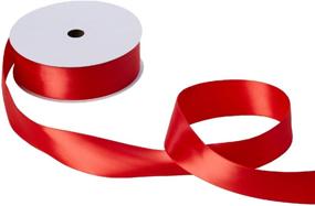 img 1 attached to 🎀 Jillson Roberts Bulk Spool Double-Faced Satin Ribbon - 1.5'' x 50 Yards - Red (7 Color Options)
